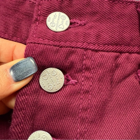 Vintage 90s Bongo Jeans With Rare Button Size 9 - Picture 3 of 7